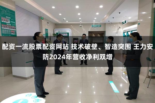 配资一流股票配资网站 技术破壁、智造突围 王力安防2024年营收净利双增